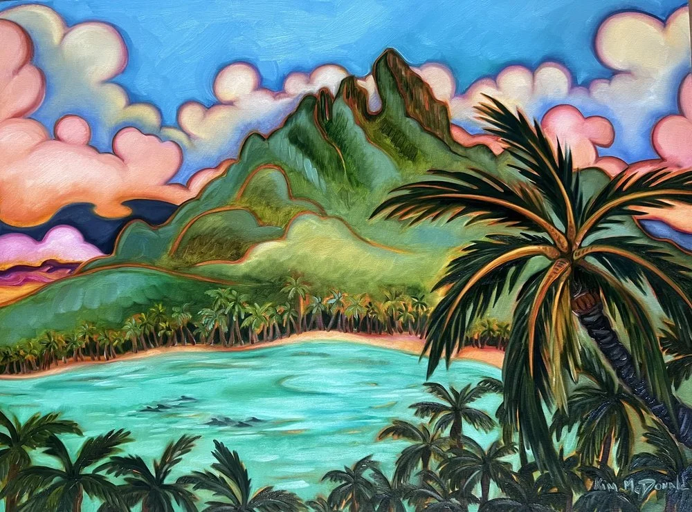 Kim Mcdonald ハワイアンアート　ジクレー版画 Kim Mcdonald ハワイアンアート ジクレー版画（Maui Artist
